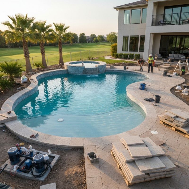 Pool Patio Construction detail