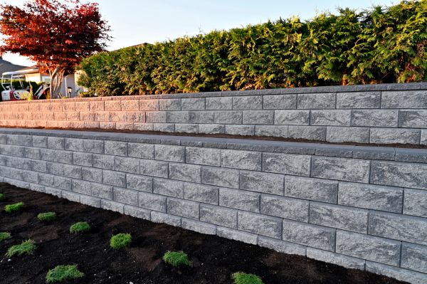 Concrete Retaining Wall Installation in Cabot