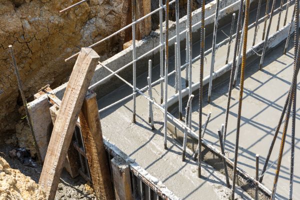 Concrete Footing Pouring in Cabot