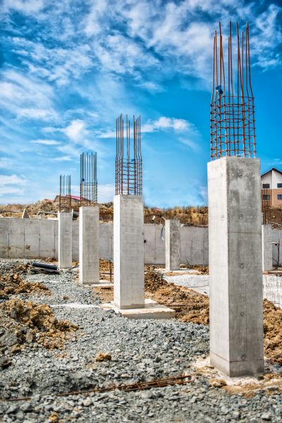 Concrete Footer Pouring in Cabot