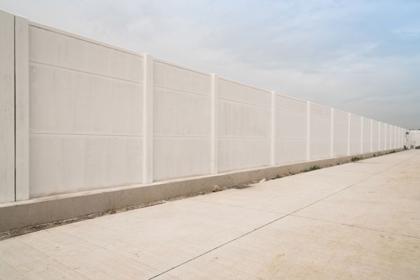 Concrete Fence Construction in Cabot