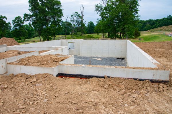 Basement Foundation Pouring in Cabot