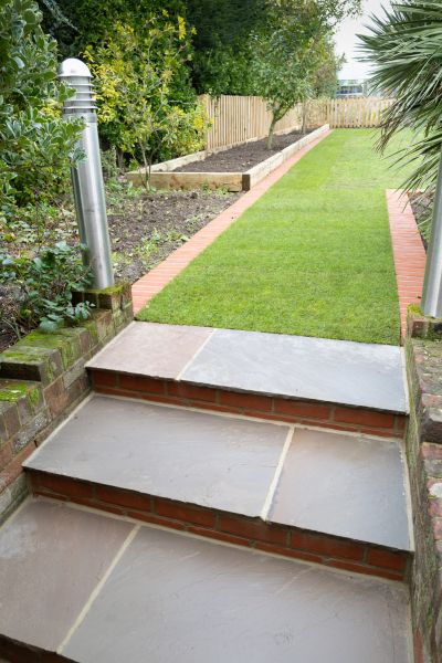 Backyard Steps Installation in Cabot