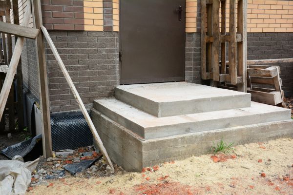 Cement Steps Construction in Cabot