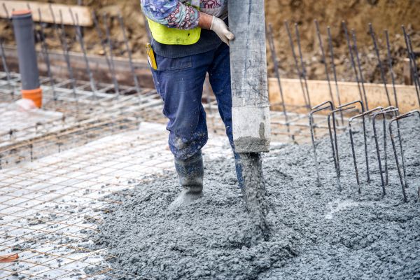 Cabin Foundation Pouring in Cabot