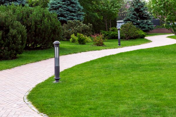 Backyard Sidewalk Installation in Cabot